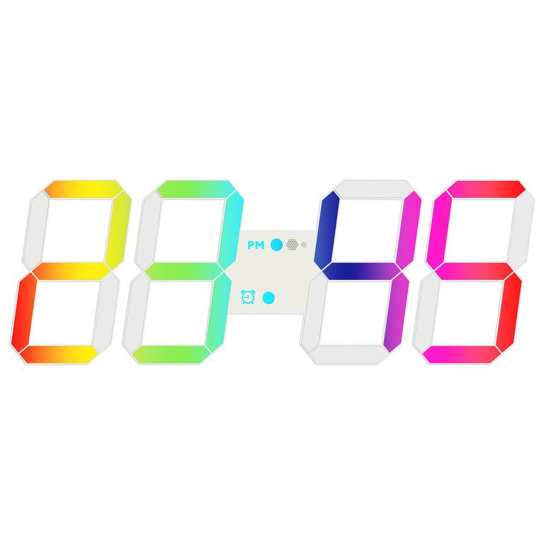 ساعت دیواری دیجیتال مینیمال RGB