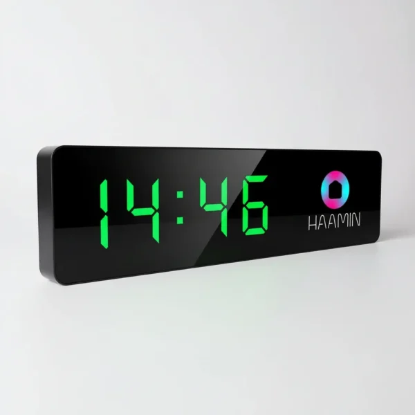 ساعت لوگو دار با قابلیت نمایش دما