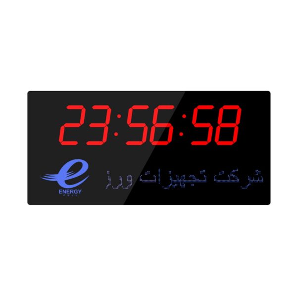 نمایشگر ساعت و متن روان50*100
