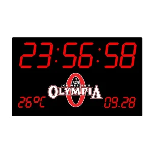 نمایشگر چندمنظوره لوگودار ساعت ، متن ، دما و متن 