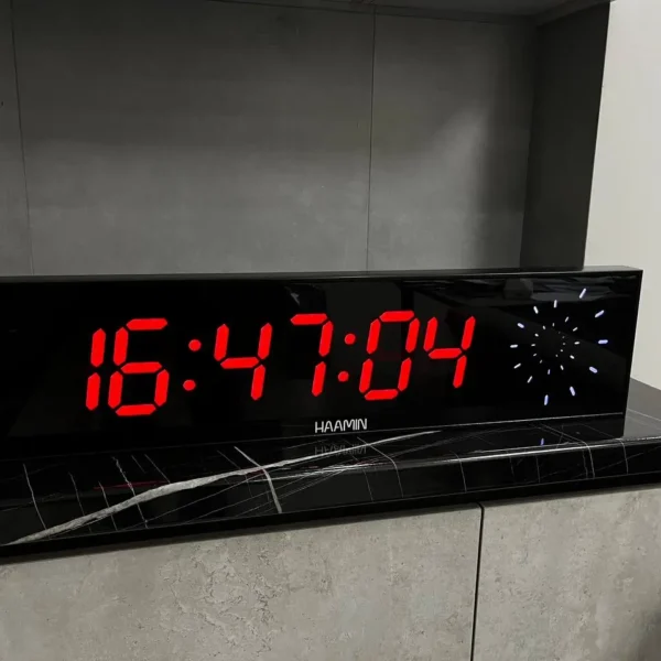 ساعت دیجیتال ثانیه شمار لوگودار