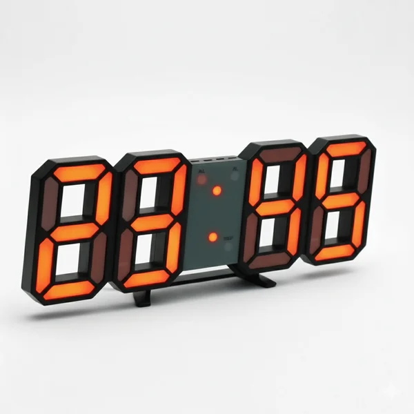 ساعت-دیجیتال-رومیزی-دیواری-نارنجی