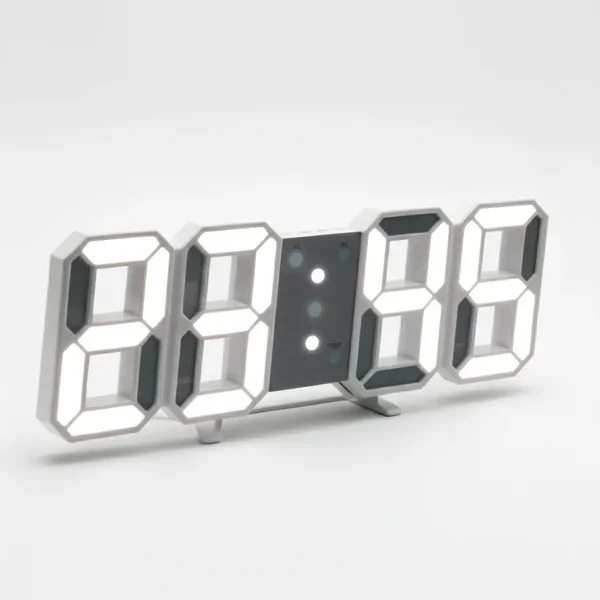 ساعت-دیجیتال-رومیزی-و-دیواری-نور-سفید-بدنه-سفید